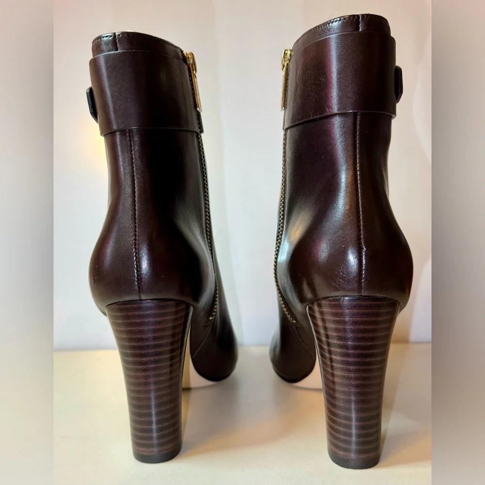 MICHAEL Michael Kors Guiliana Ankle Bootie  Chocolate Size 7 1/2 - Picture 4 of 12